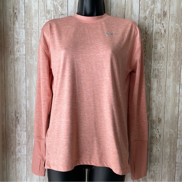 Nike Tops - Nike Running Dri-FIT Element Running Crew Long Sleeved Pink Size XS